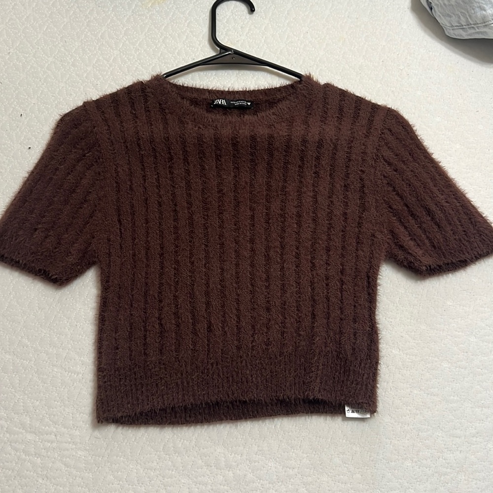 Zara short sleeve sweater